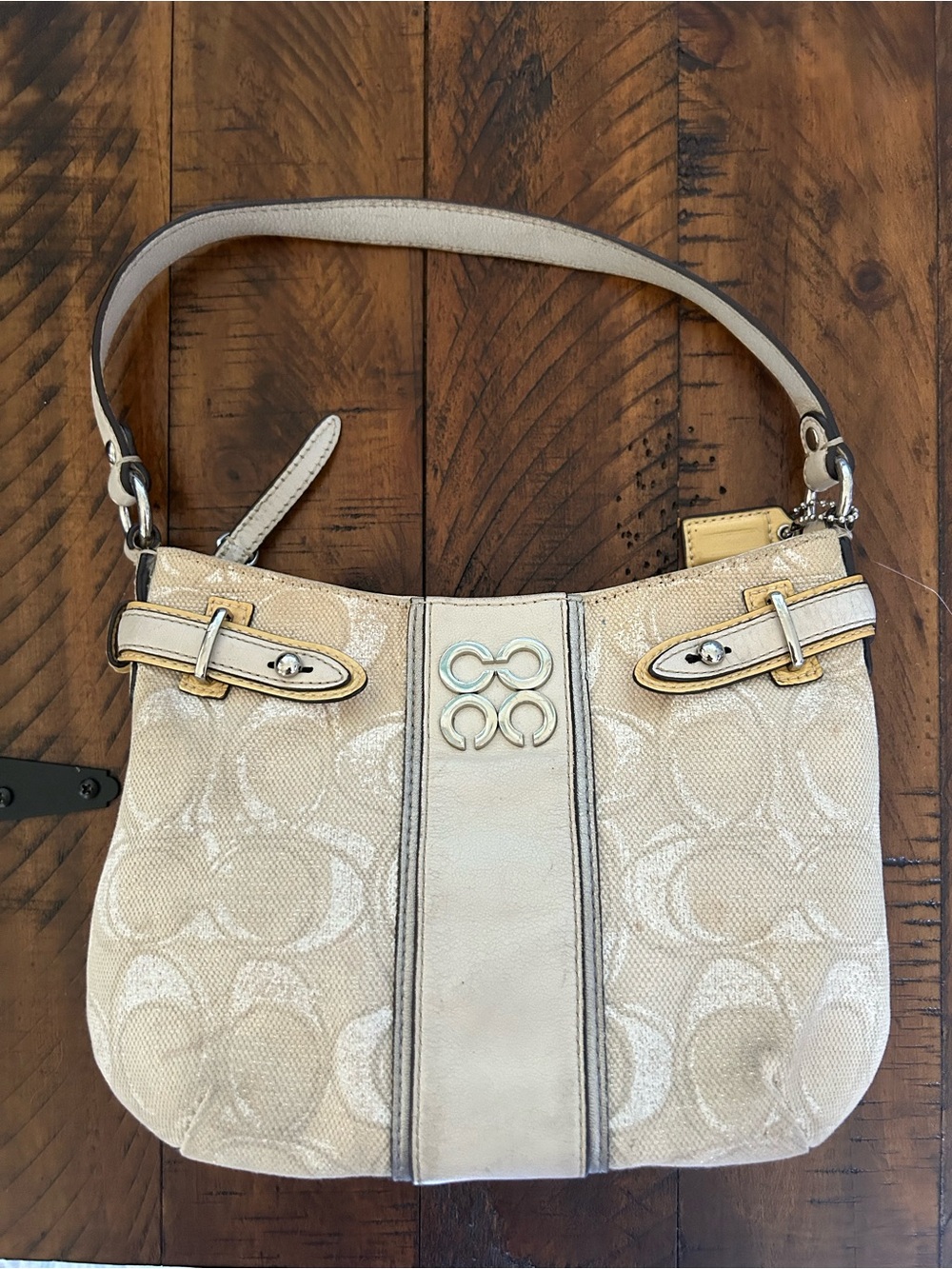 Authentic Y2K Coach mini Demi 14833 Chelsea Optic Baguette Mini Shoulder Bag